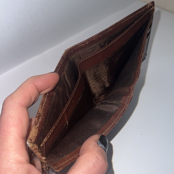 Burberry Vintage Bifold Wallet Nova Check Brown - Picture 10 of 12